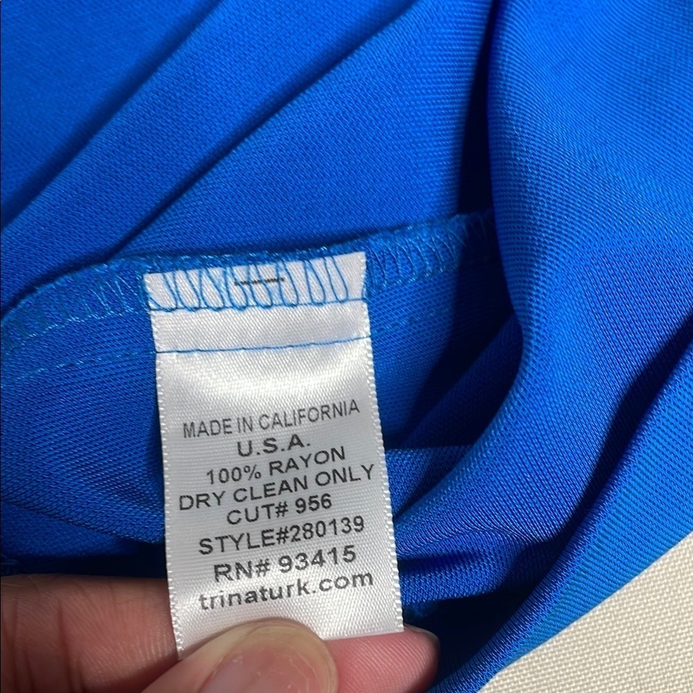 TRINA TURK Elegant Blue Women's Dress - Picture 7 of 11